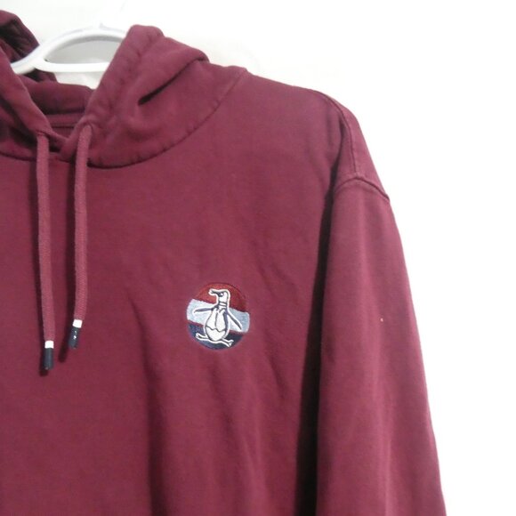 PENGUIN by MUNSINGWEAR | large | Burgundy Hooded Sweatshirt / Hoodie - Picture 6 of 16